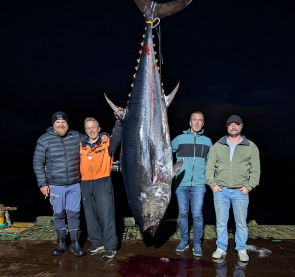 Dro inn fisk på 250 kg etter 10 minutter