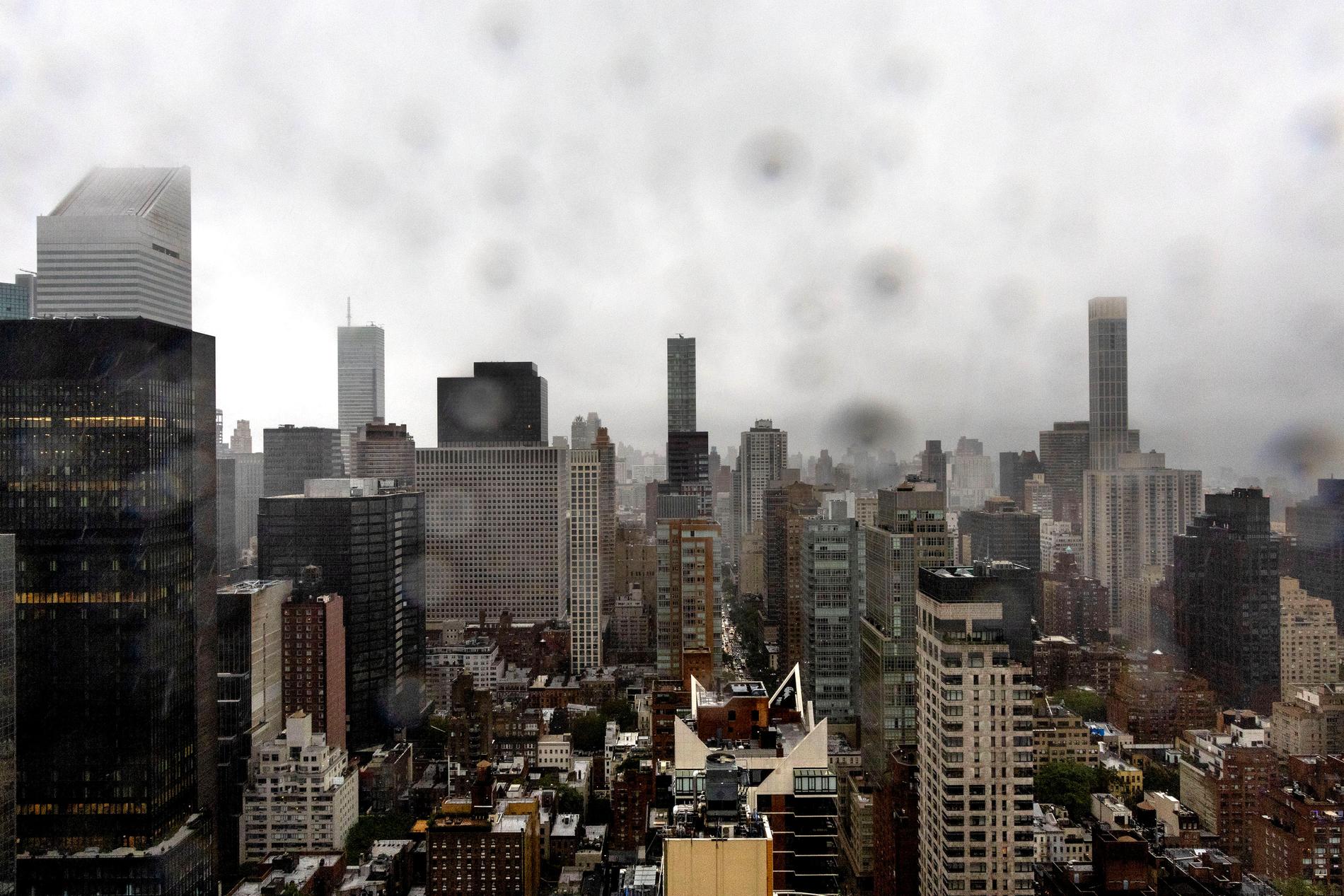 MØRKE SKYER: Mørke skyer ruver over New York og FN, med store prøvelser i en urolig verden. 