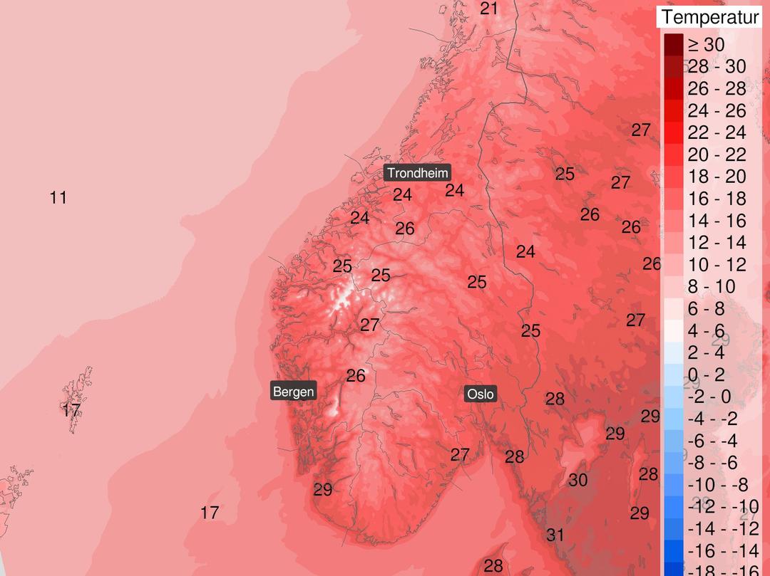 Siste rest av sommer? Her kan det bli aller varmest