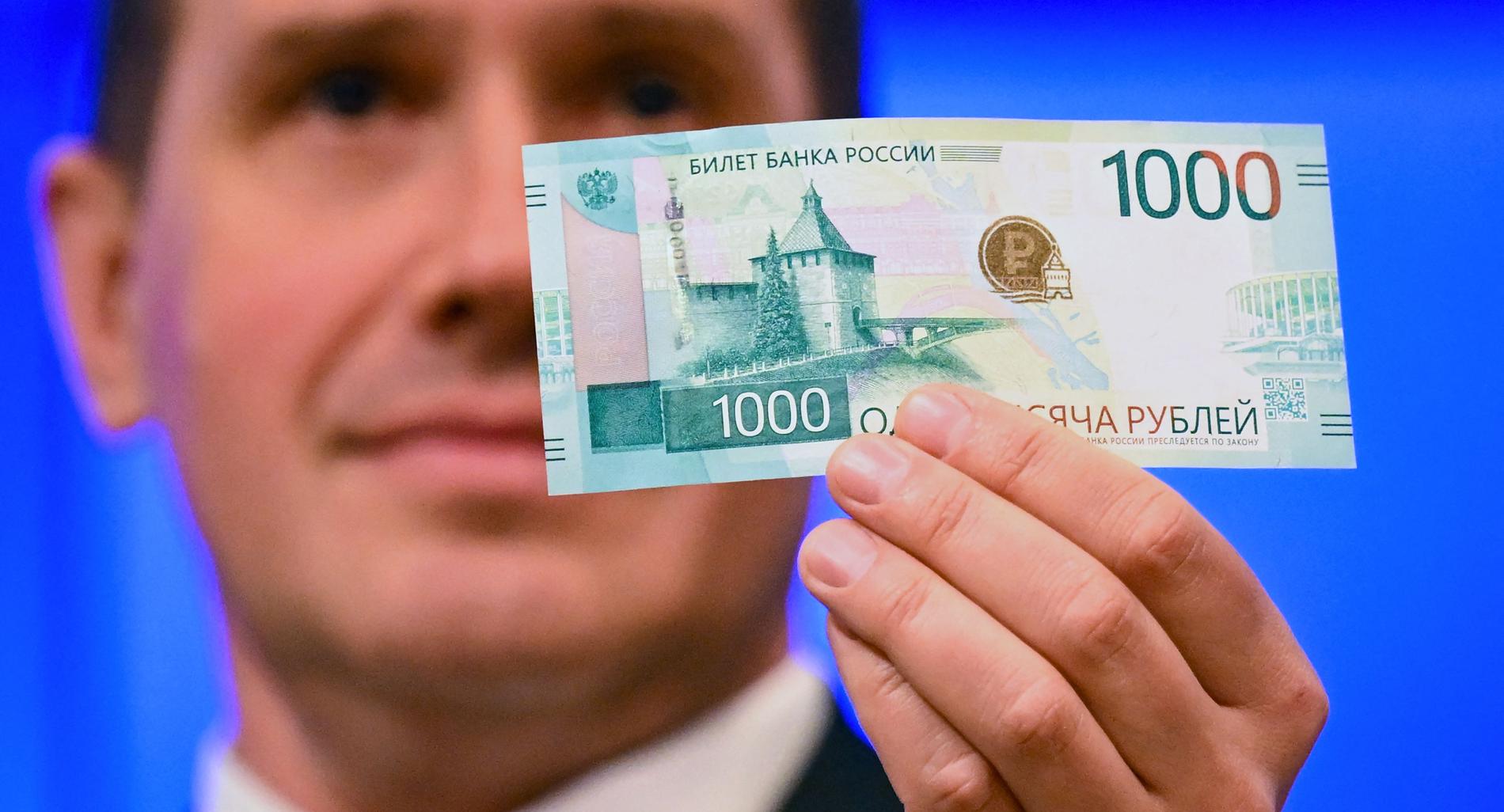 New banknote: The Central Bank of Russia recently introduced the new 1,000 ruble banknote.