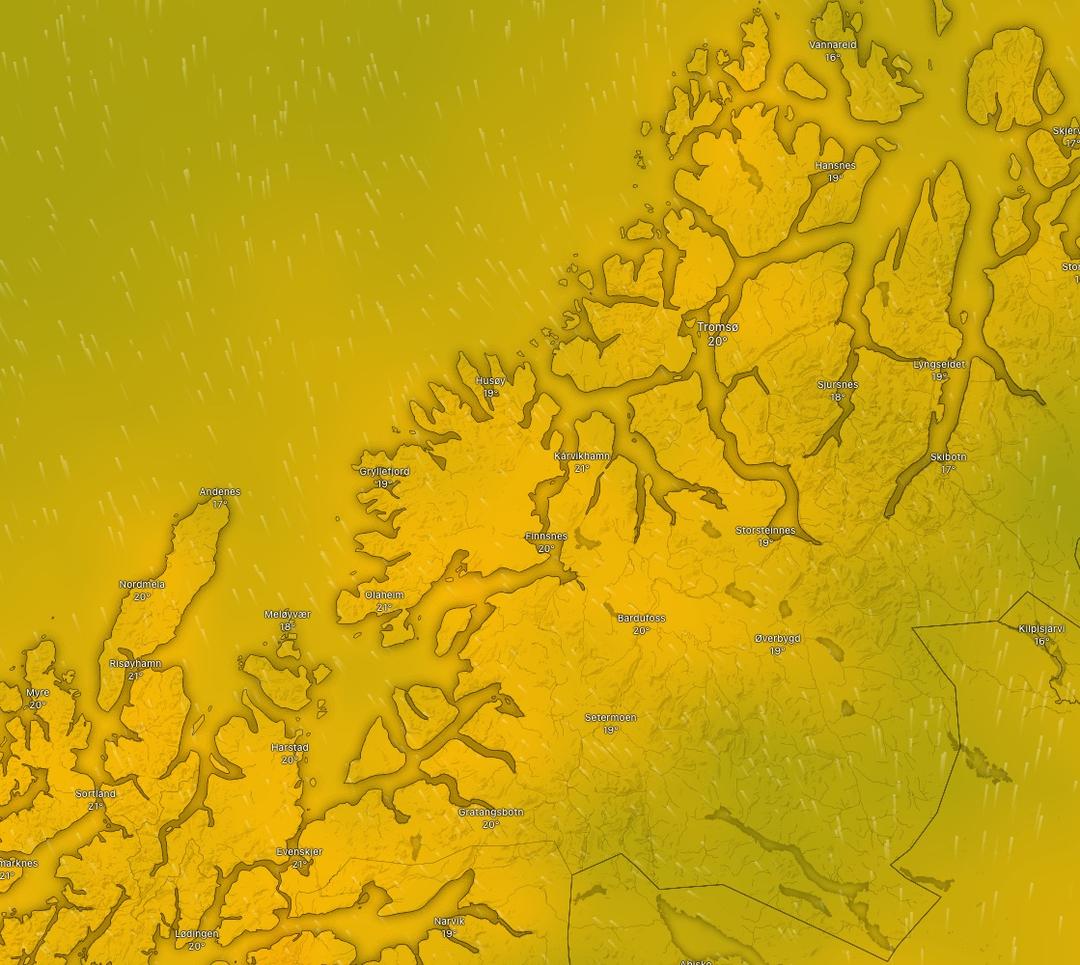 Sommer i nord: – Flere steder ligger an til å få 25 grader