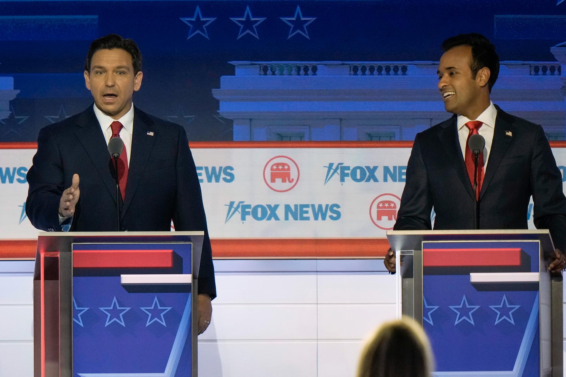 The debate doesn’t give DeSantis any boost in terms of polling