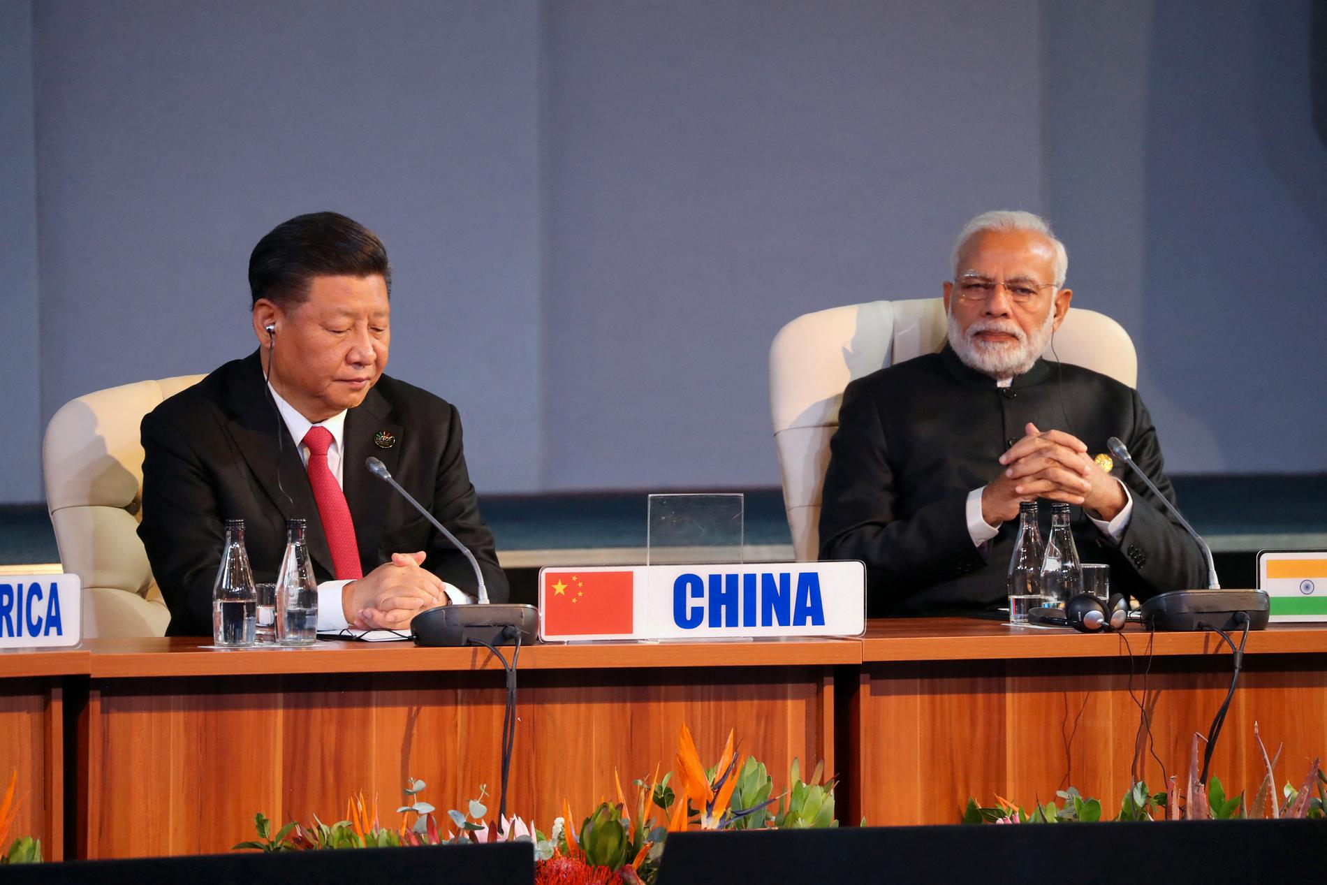 Lo stesso club: il presidente Xi Jinping e il primo ministro Narendra Modi al vertice BRICS del 2018 a Johannesburg.