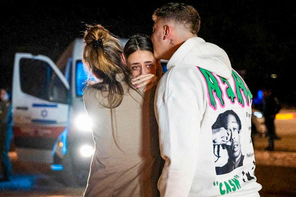 FRI: Mia Shem, 21, was reunited with her mother and brother on Thursday after being held hostage by Hamas.