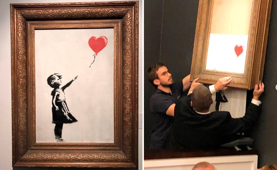 banksy bilde ble solgt for 10 millioner