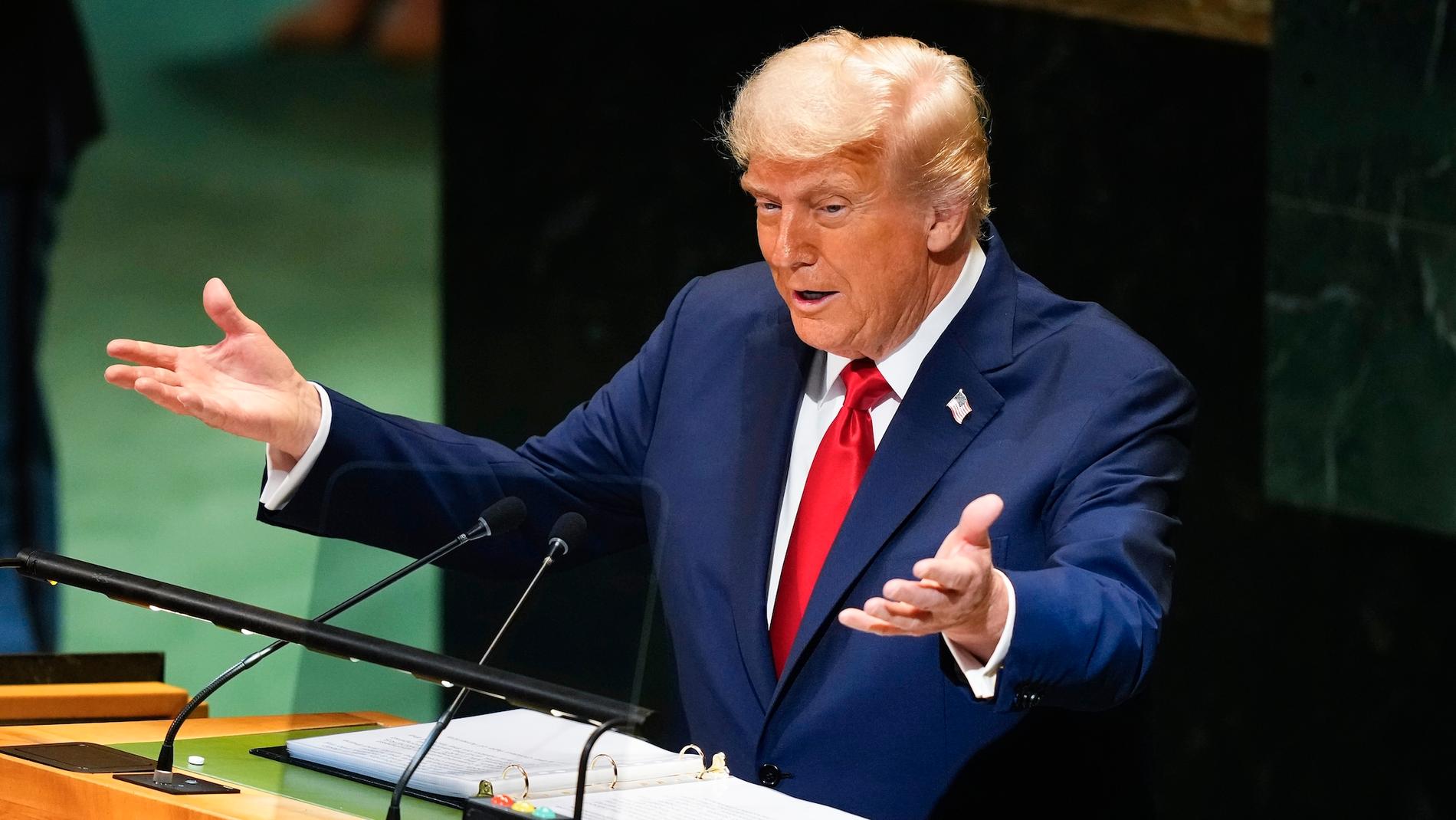 Slik startet Trump FN-talen: – Virker ikke