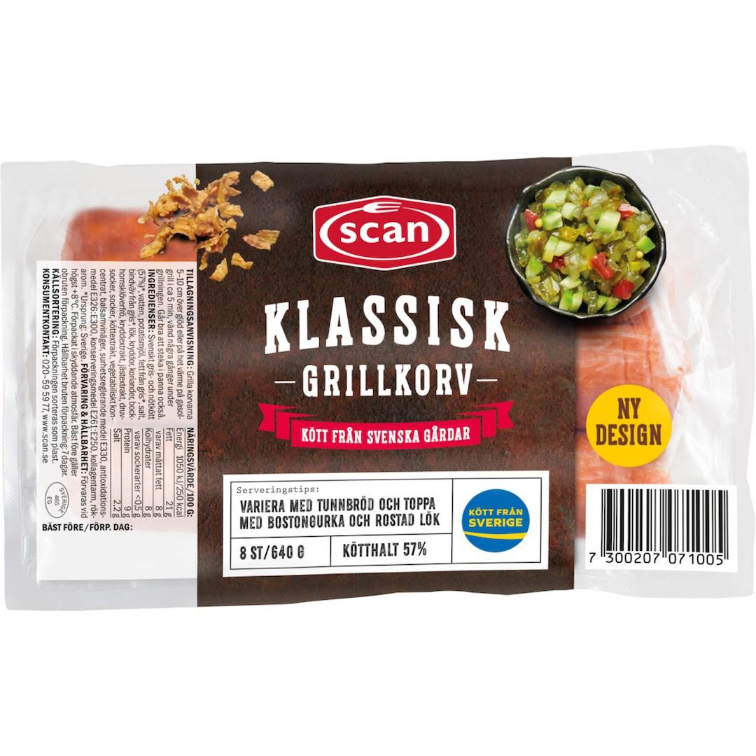 Kaller tilbake svensk grillpølse