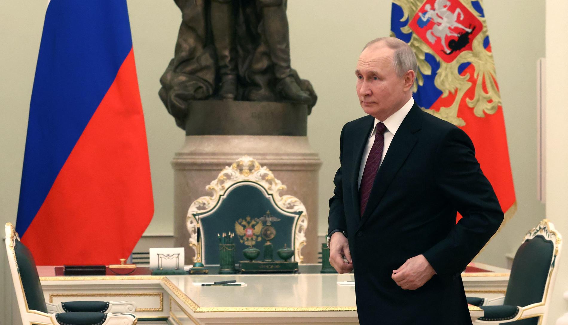 Since the war began: Putin has moved to the Kremlin