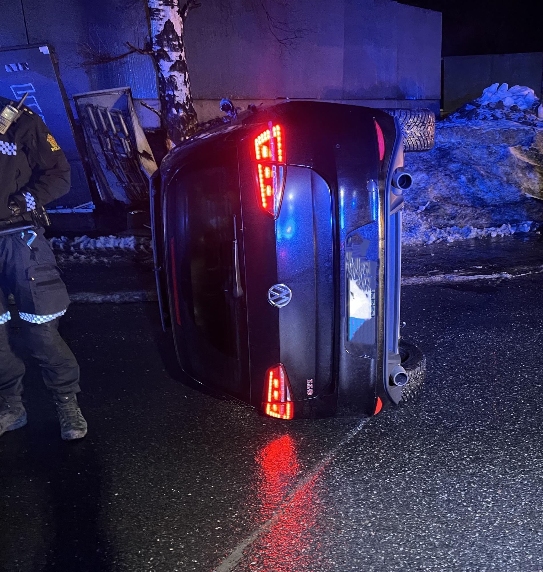 The E6 in Oslo was blacked out after it collided with a power box