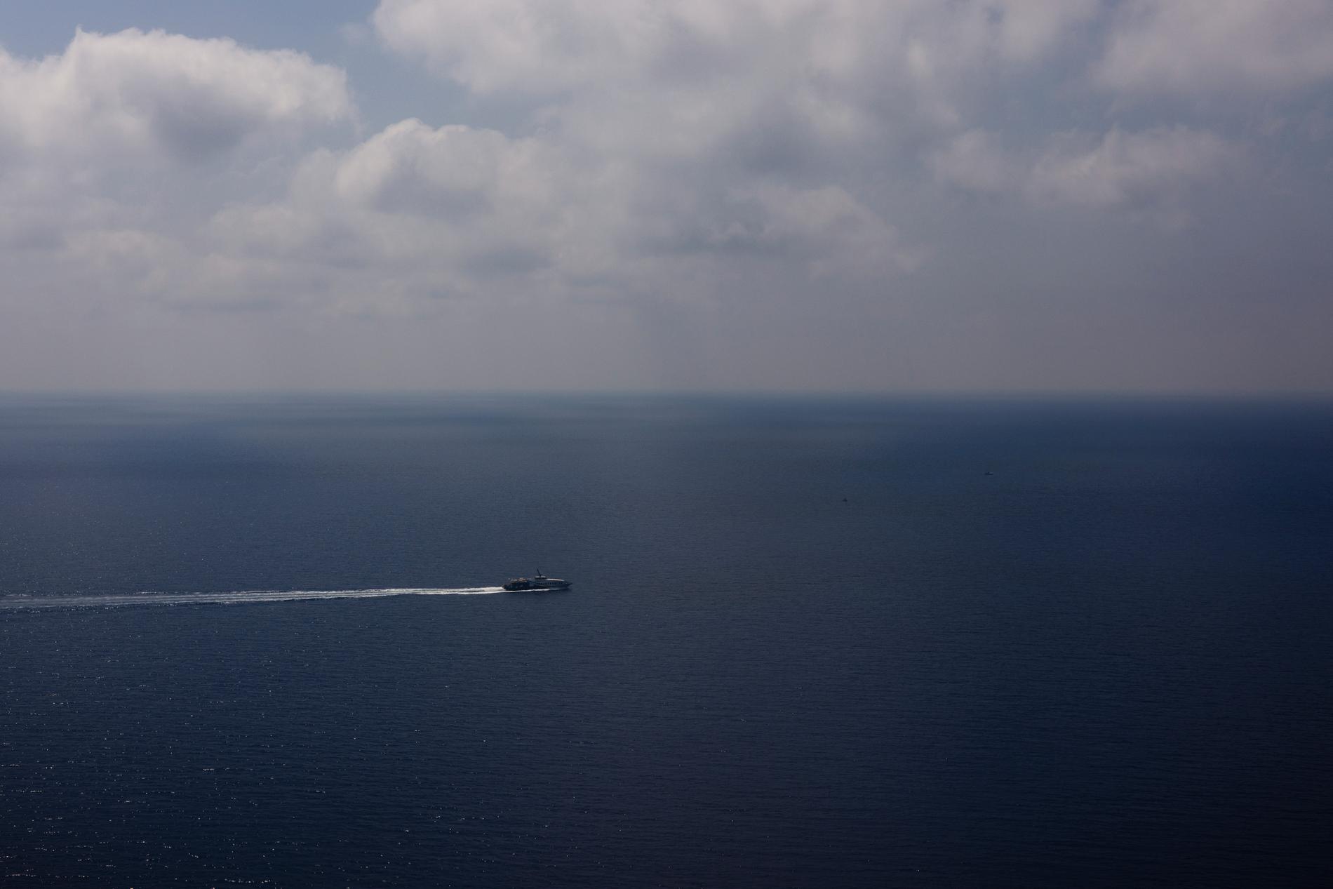 The deadly road: Thousands of refugees risk their lives across the Mediterranean in search of a safer life in Europe.  However, the sea route is very dangerous.  This photo is from Italian waters off the island of Lampedusa.