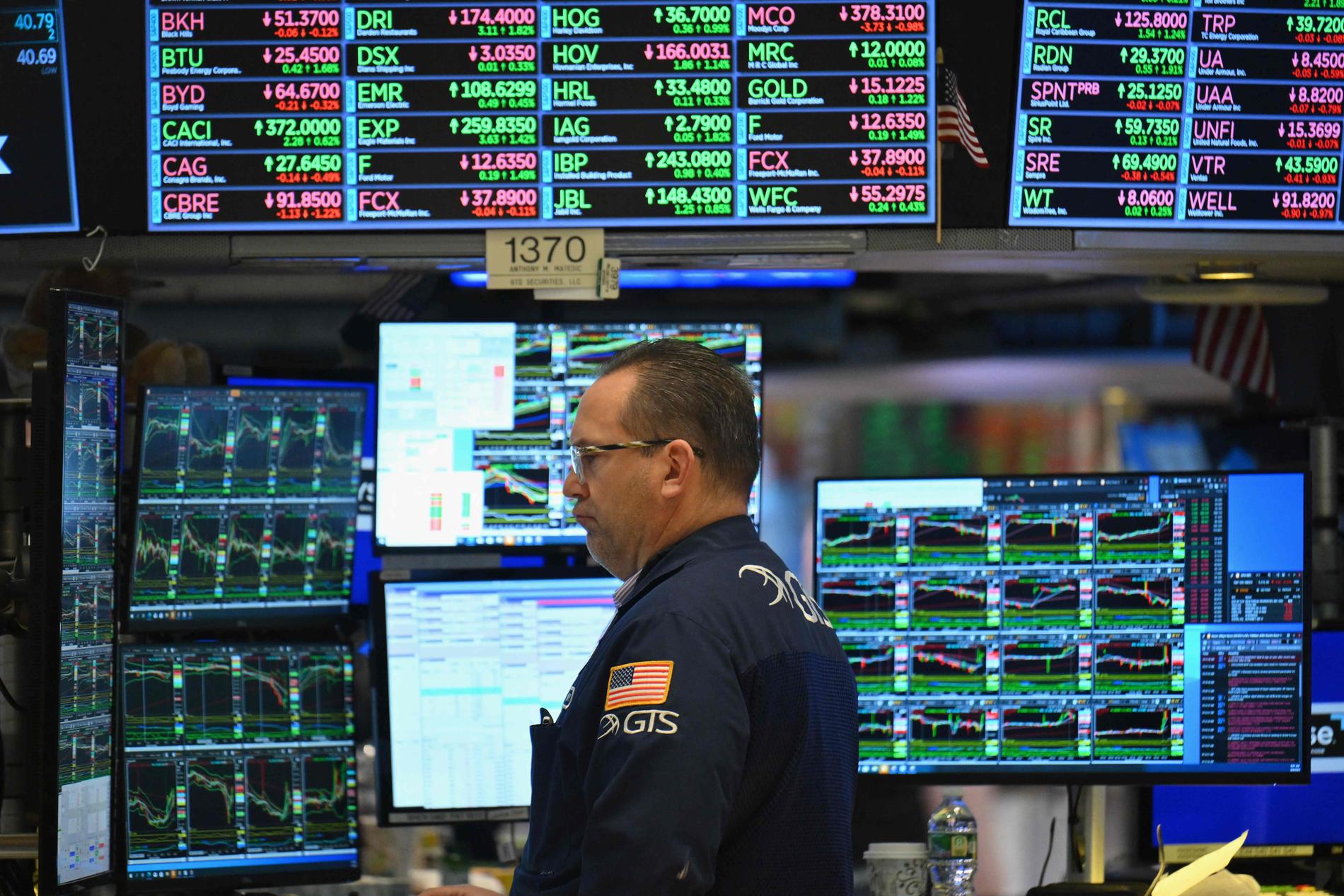 Tek-fall på Wall Street