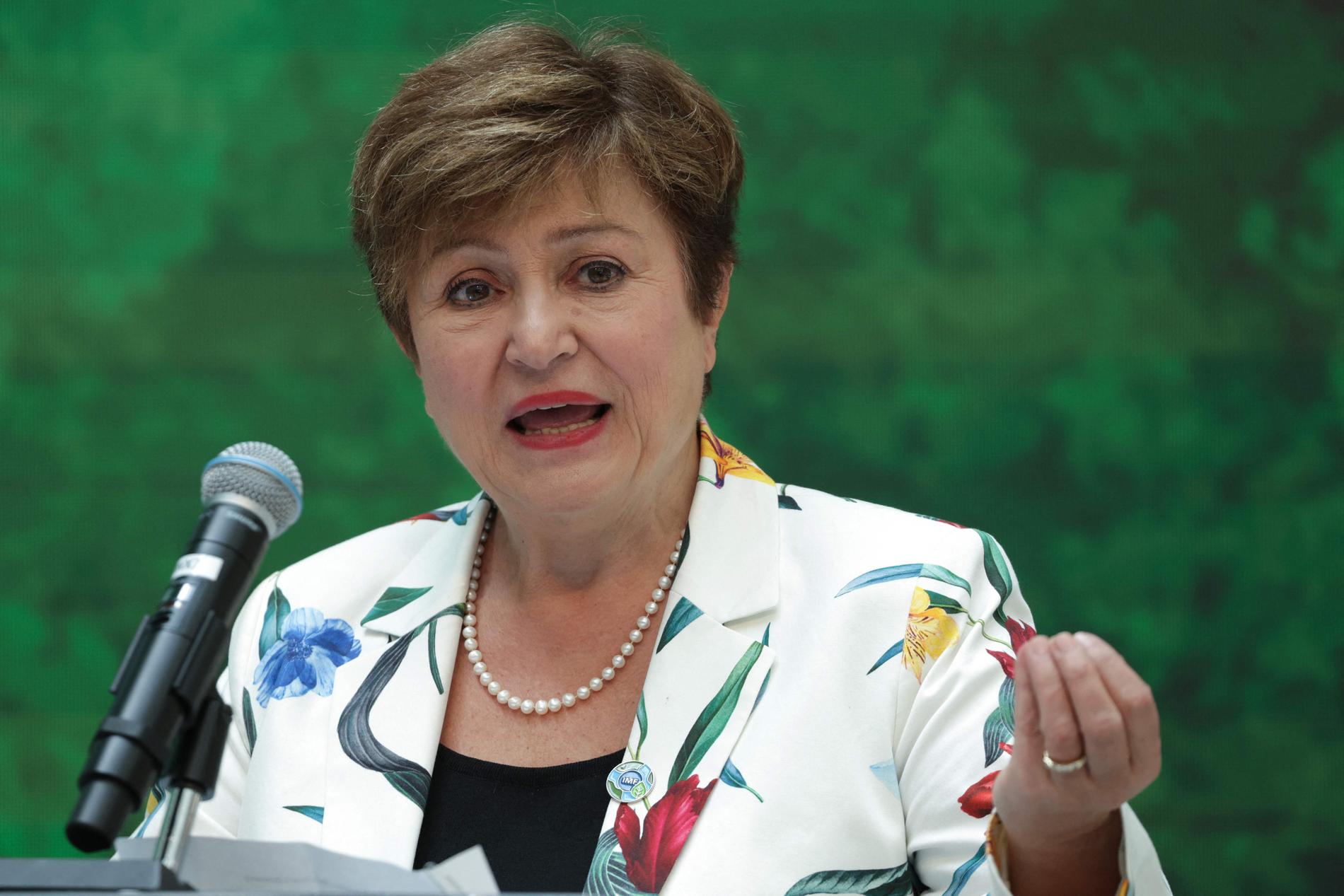 Kristalina Georgieva er sjef for det Det internasjonale pengefondet (IMF). 