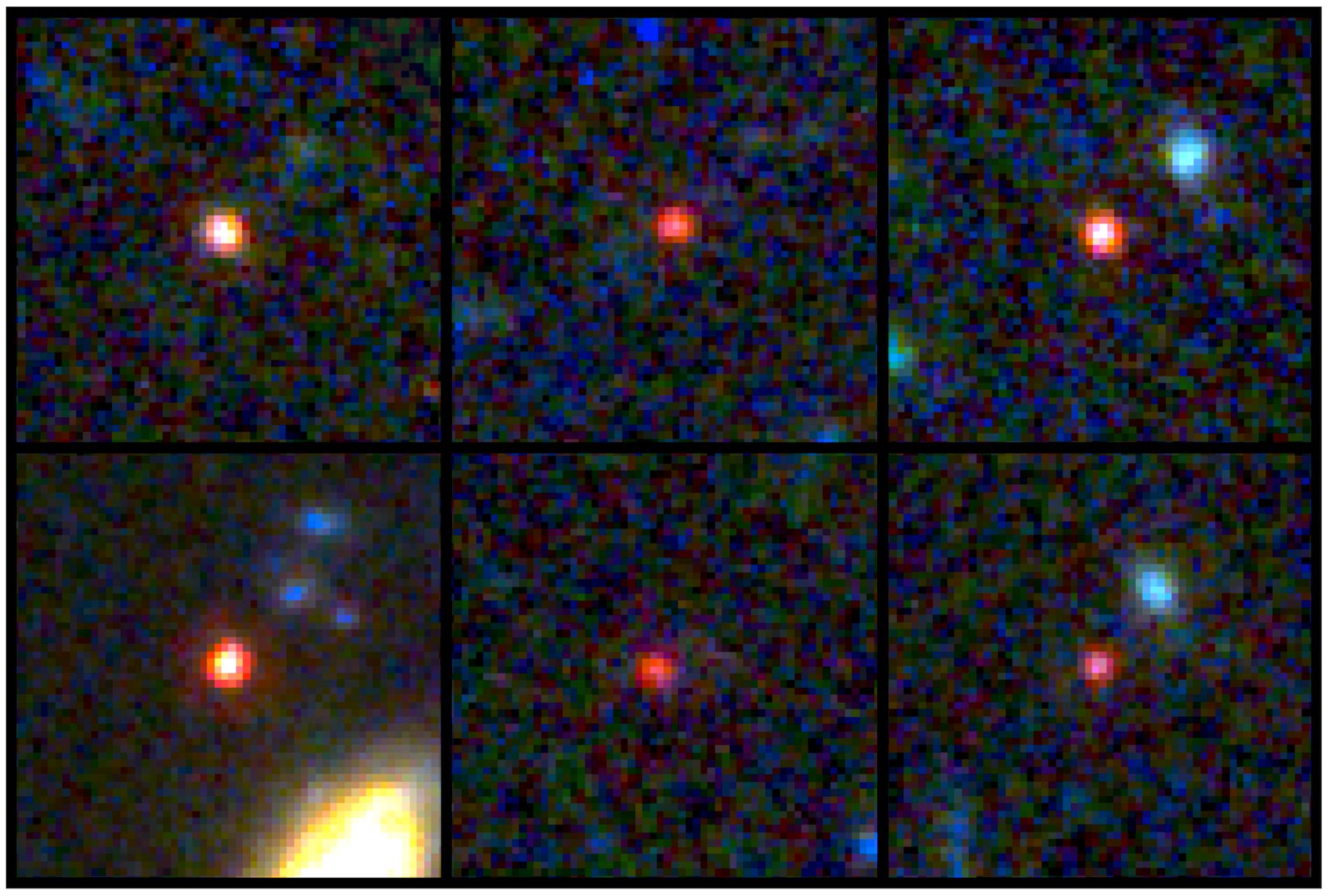 Six galaxies were found with the Webb telescope