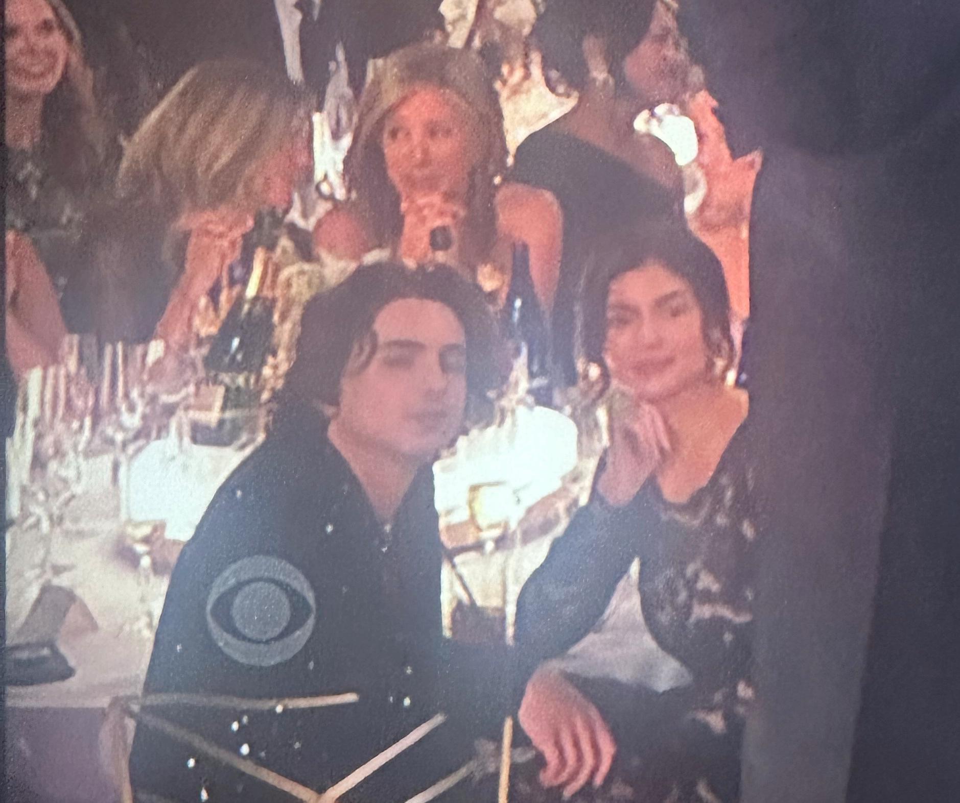 Timothee Chalamet and Kylie Jenner together at the Golden Globe Awards