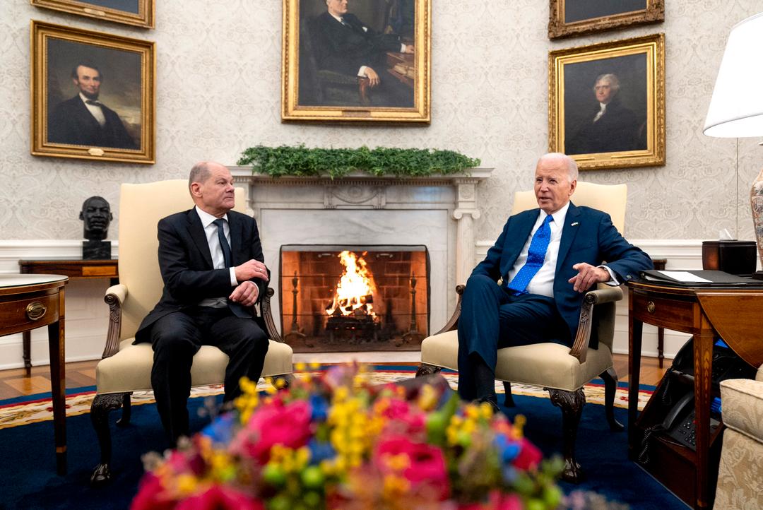 US President Joe Biden Urges Congress to Pass Ukraine Aid Package After Meeting with German Prime Minister Olaf Scholz
