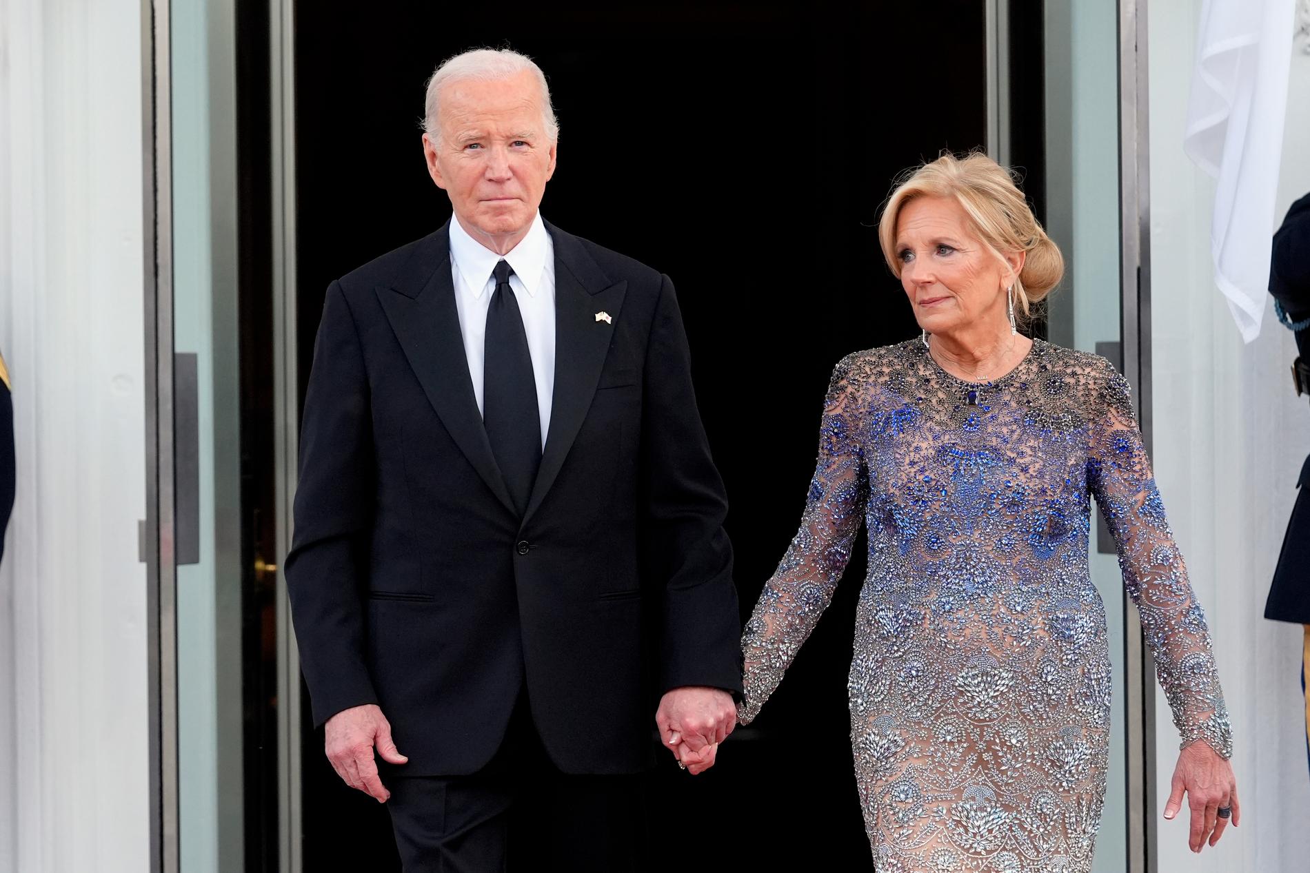 President Joe Biden og førstedame Jill Bidens inntekt i fjor var på 6,7 millioner kroner. 
