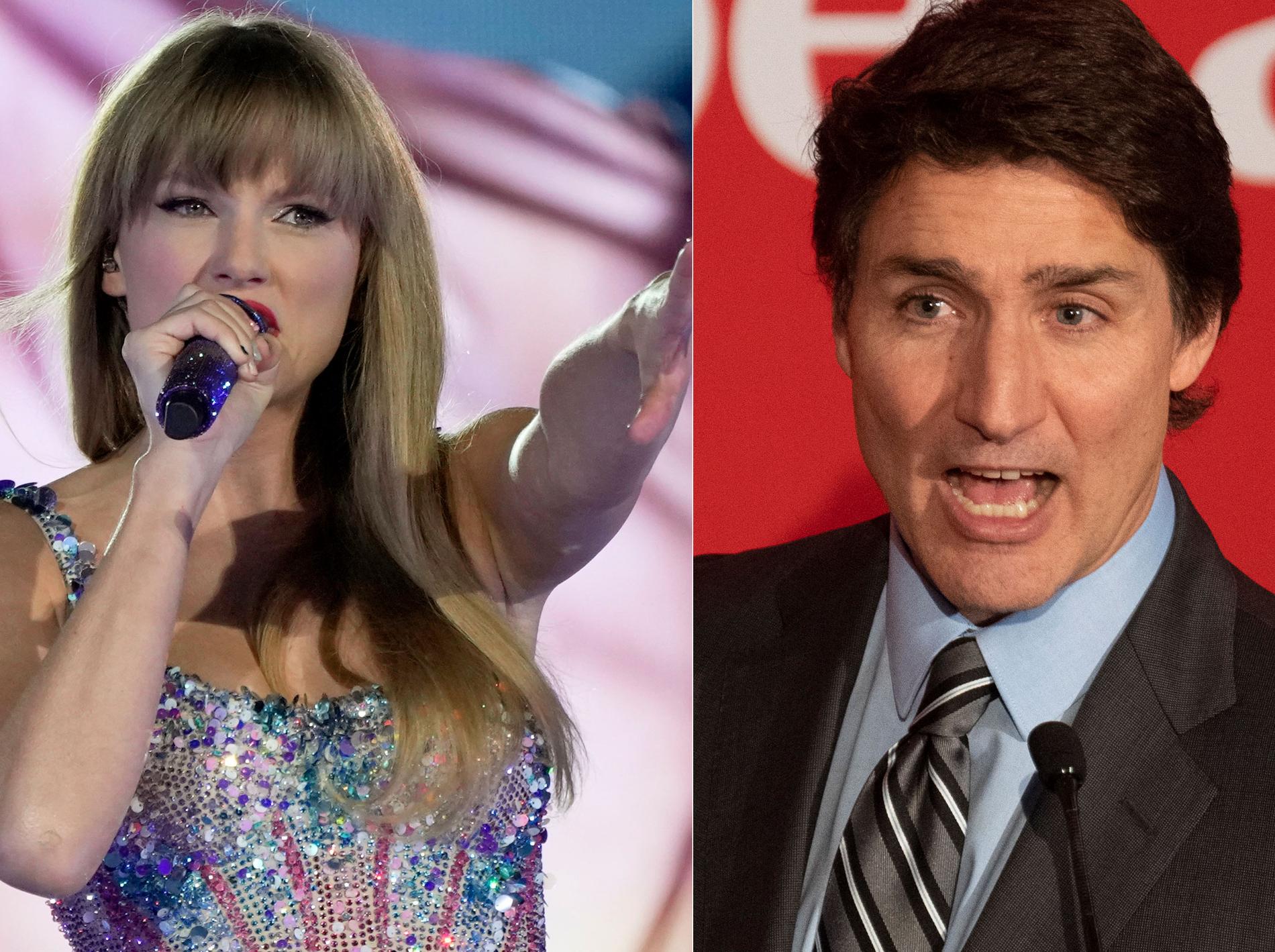 Canadian Prime Minister Justin Trudeau asked Taylor Swift to visit