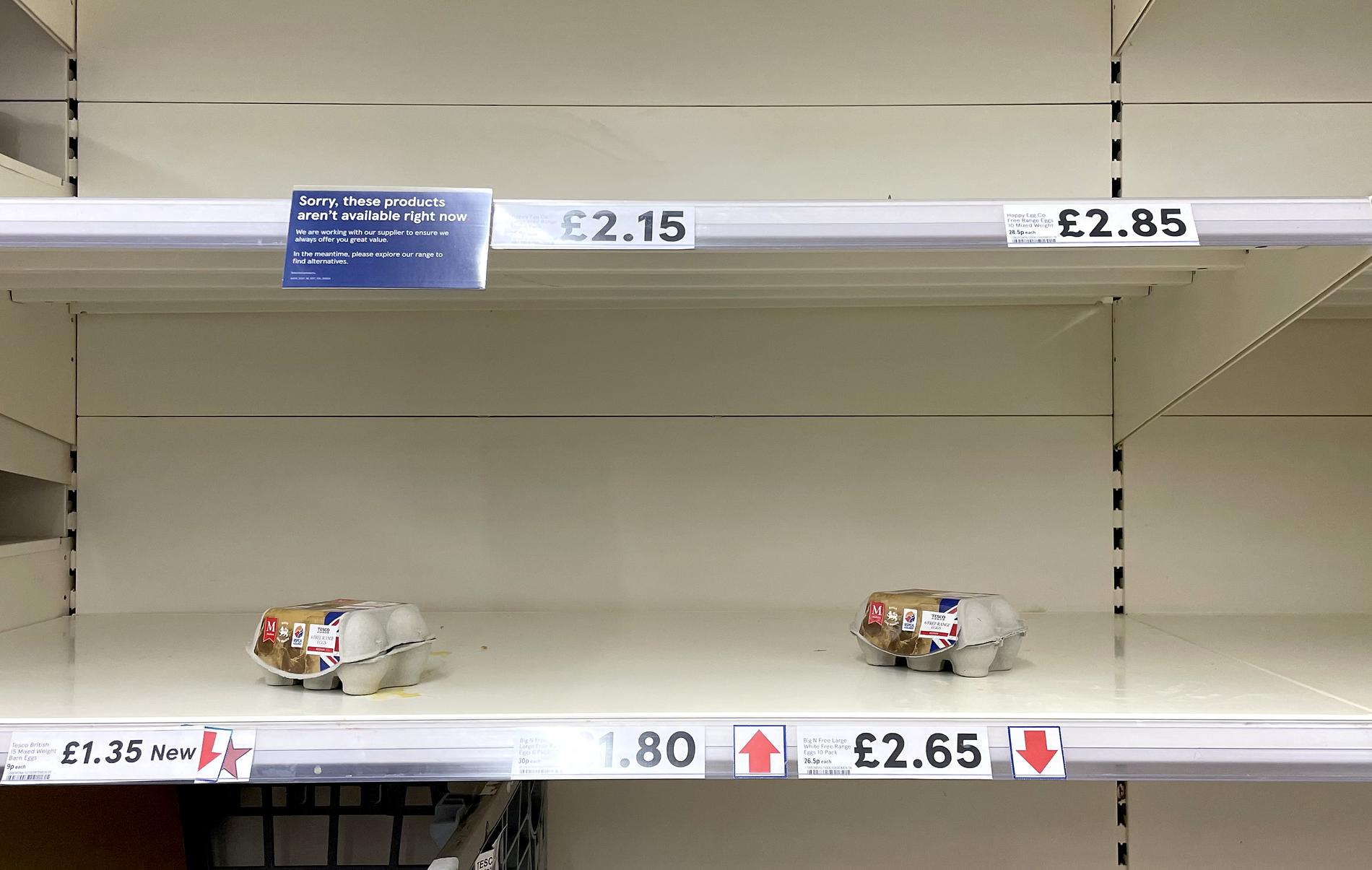 Eggkrise i Storbritannia