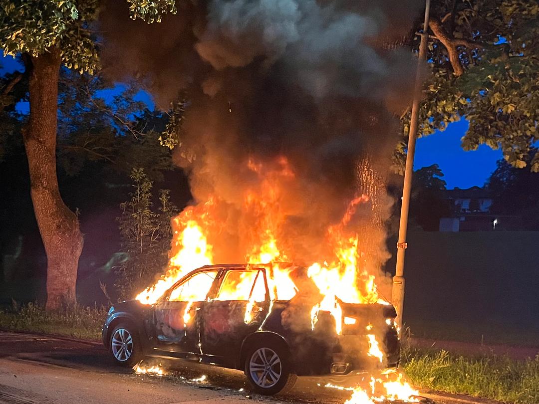 Incendie de voiture à Frogner