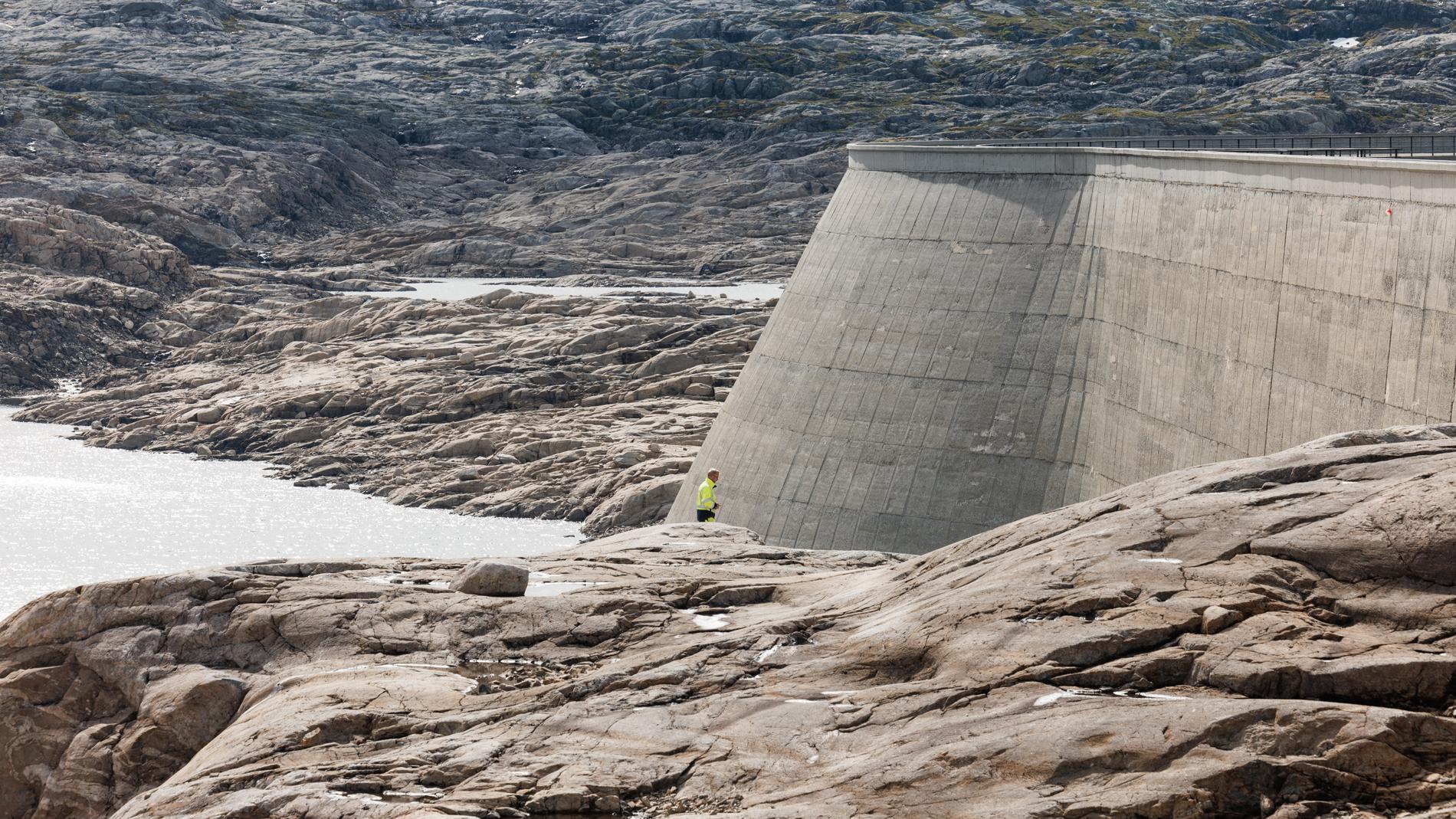 Norges største kraftmagasin er mer enn halvtomt