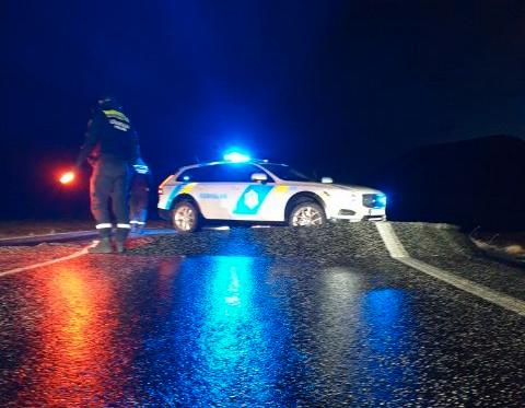 Cracks: Earthquakes caused a large crack in the road surface in Reykjanes.