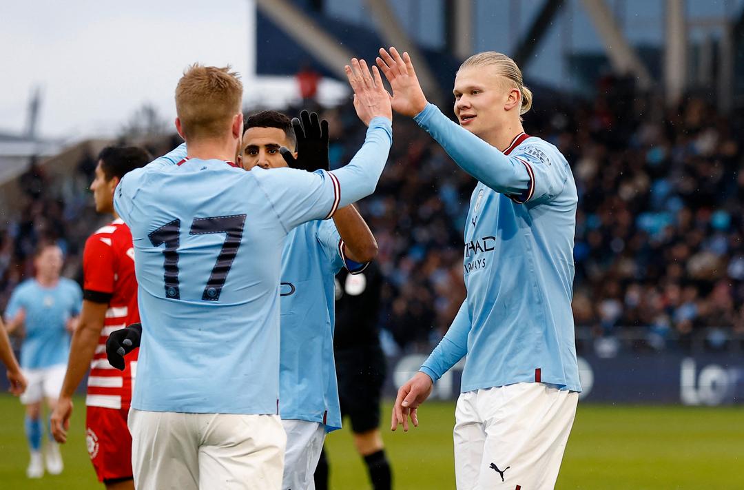 Erling Braut Haaland Tilbake Med Scoring For Manchester City Mot Girona 