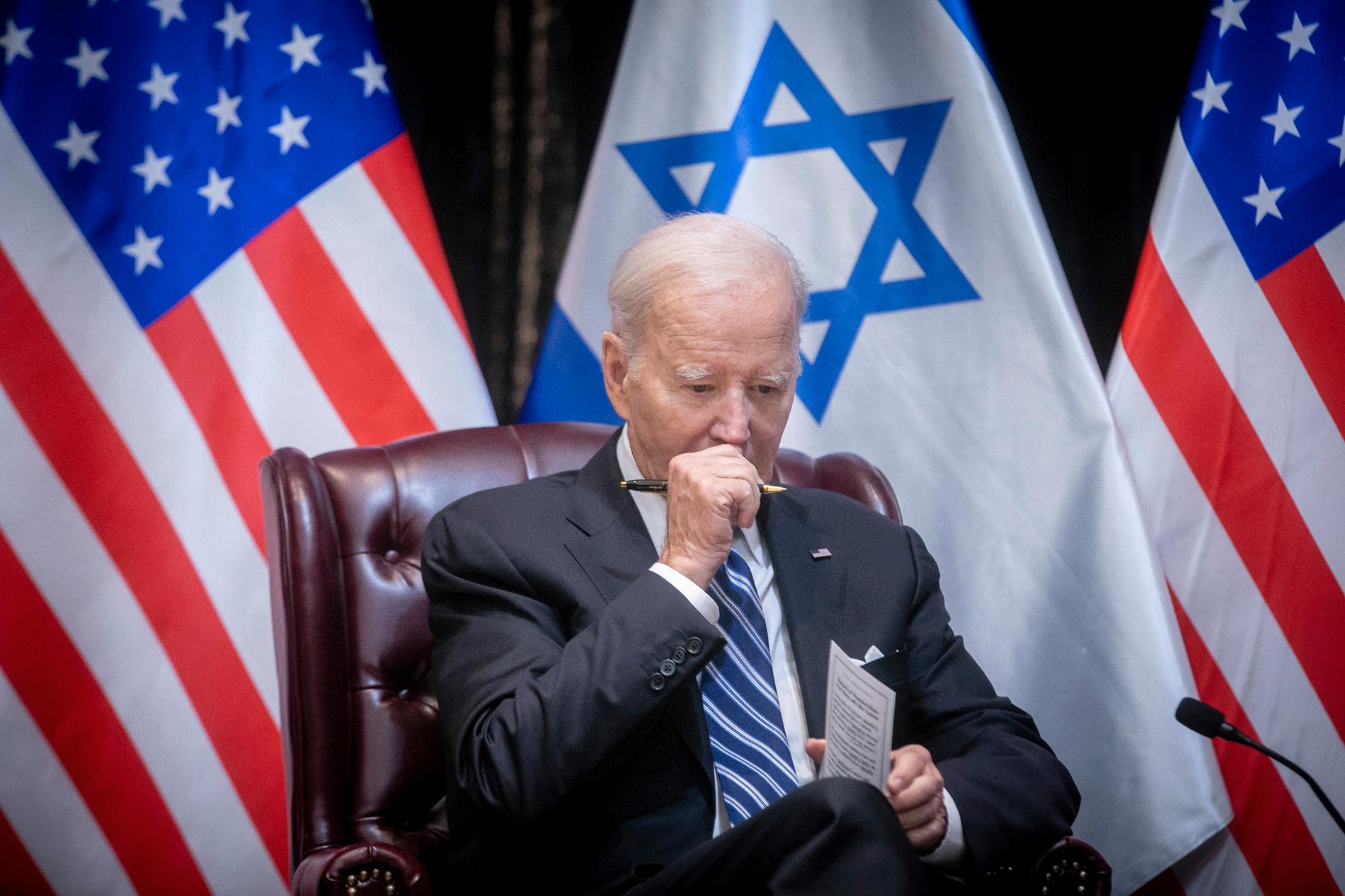 Allies: Biden visited Israel on October 18. 
