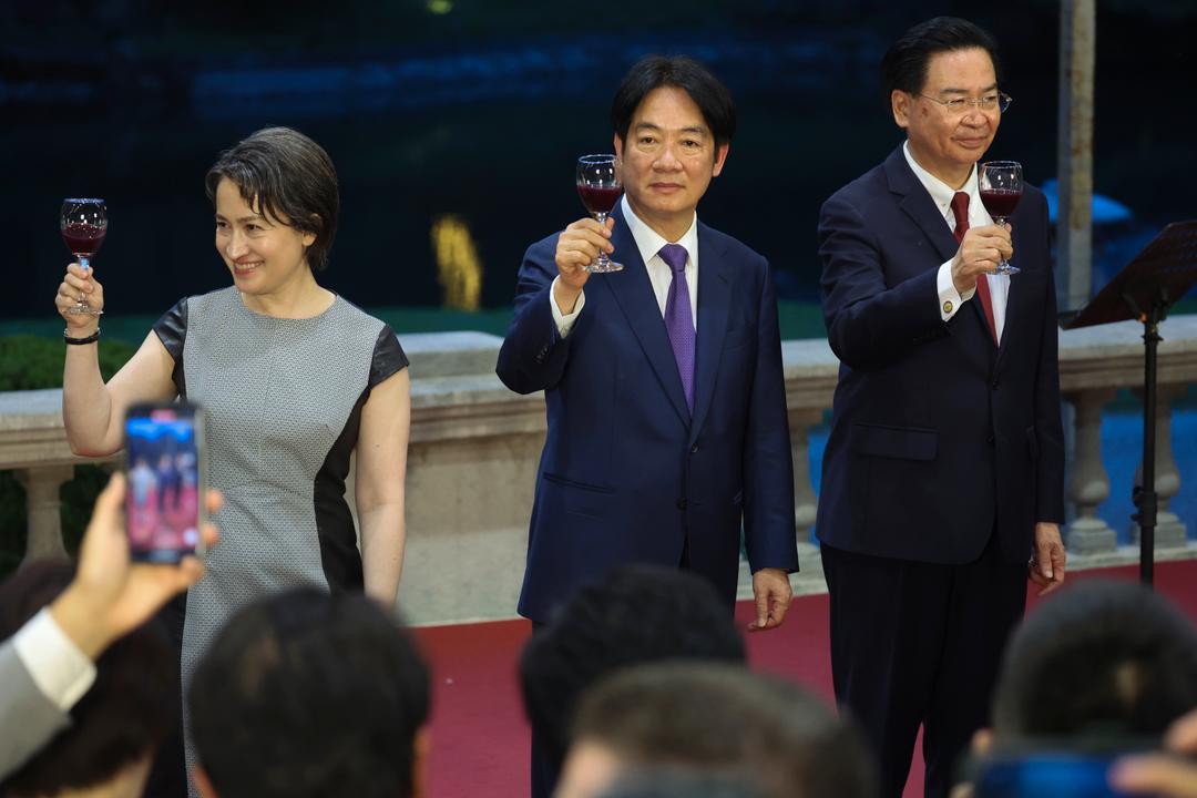 Taiwans nye president tatt i ed