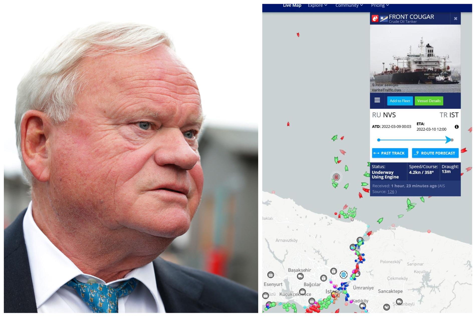 Nave Frederiksen che carica in un porto russo vicino alla Crimea – E24