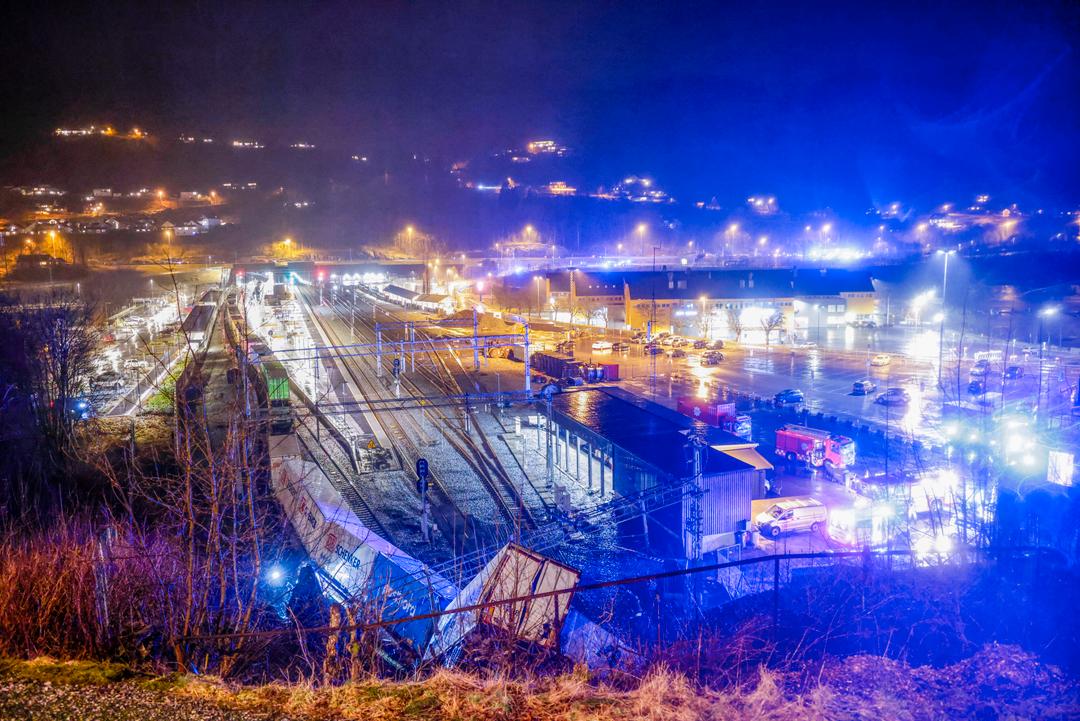 Accident de train à la gare d’Arna à Bergen