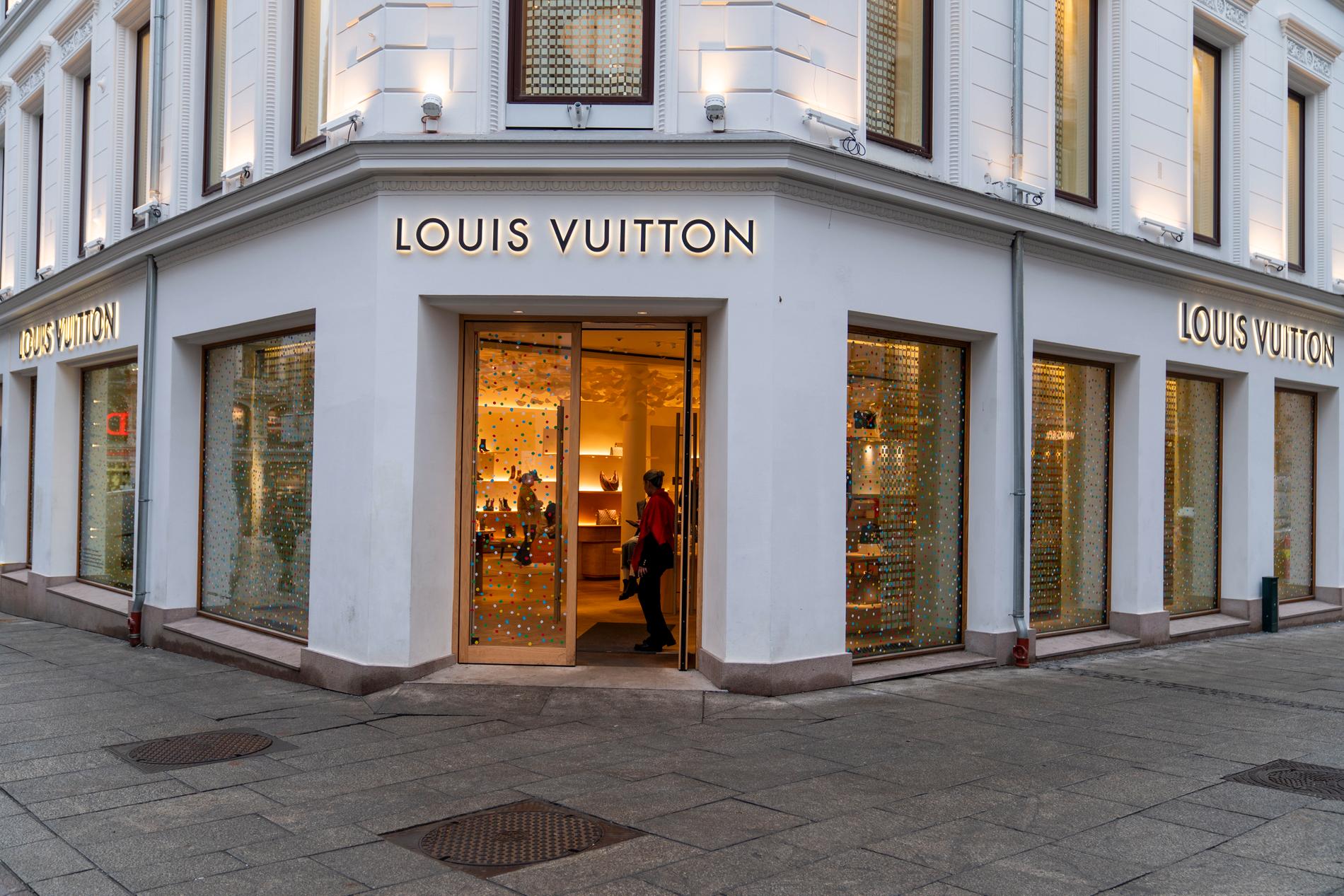Klesdelen av LVMH, her representert ved Louis Vuitton-butikken i Oslo, er den klart største i luksuskonsernet.