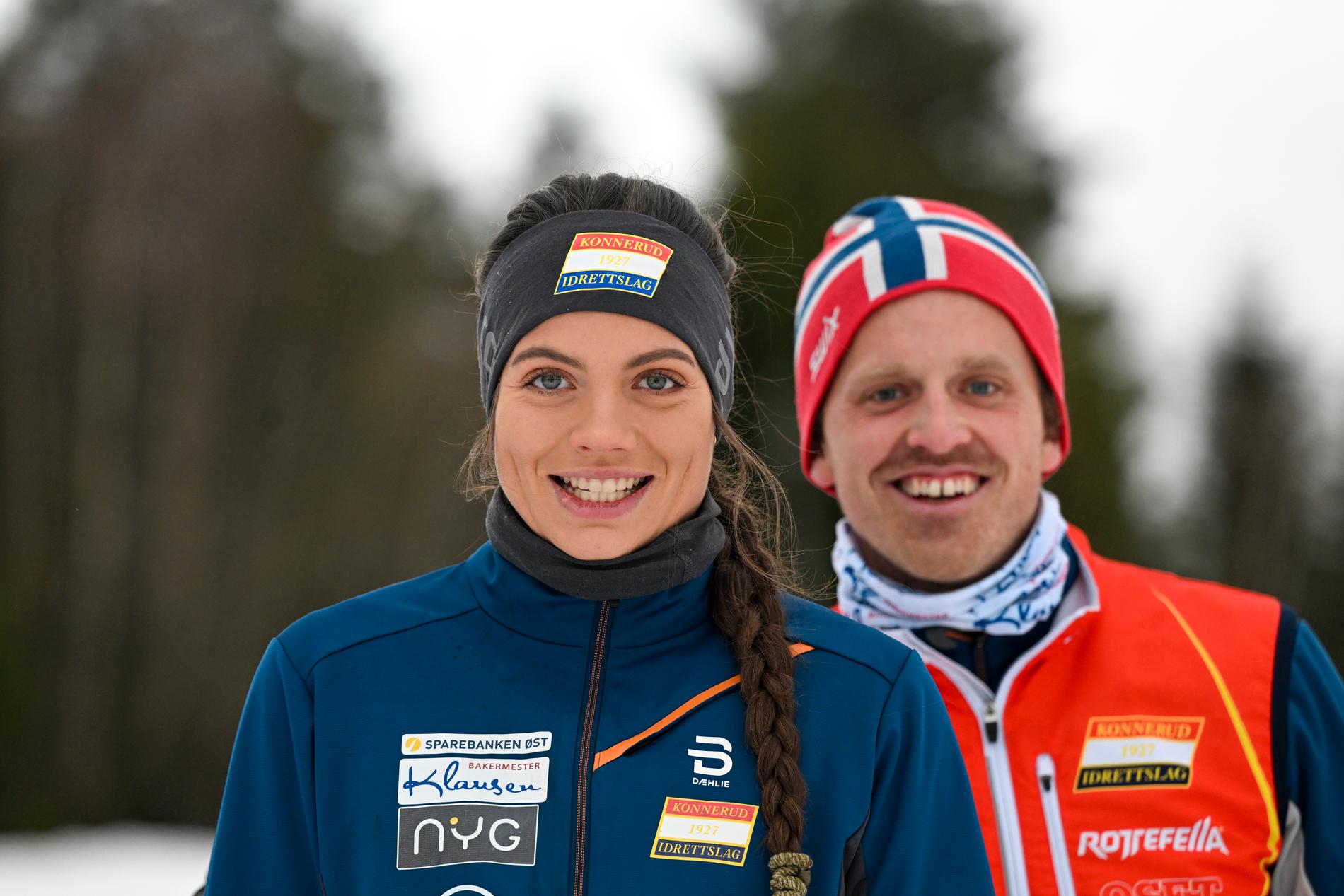 With coach: Kristin Stavas Skistad and Lage Sovenlund at their home in Coonrod in February. 