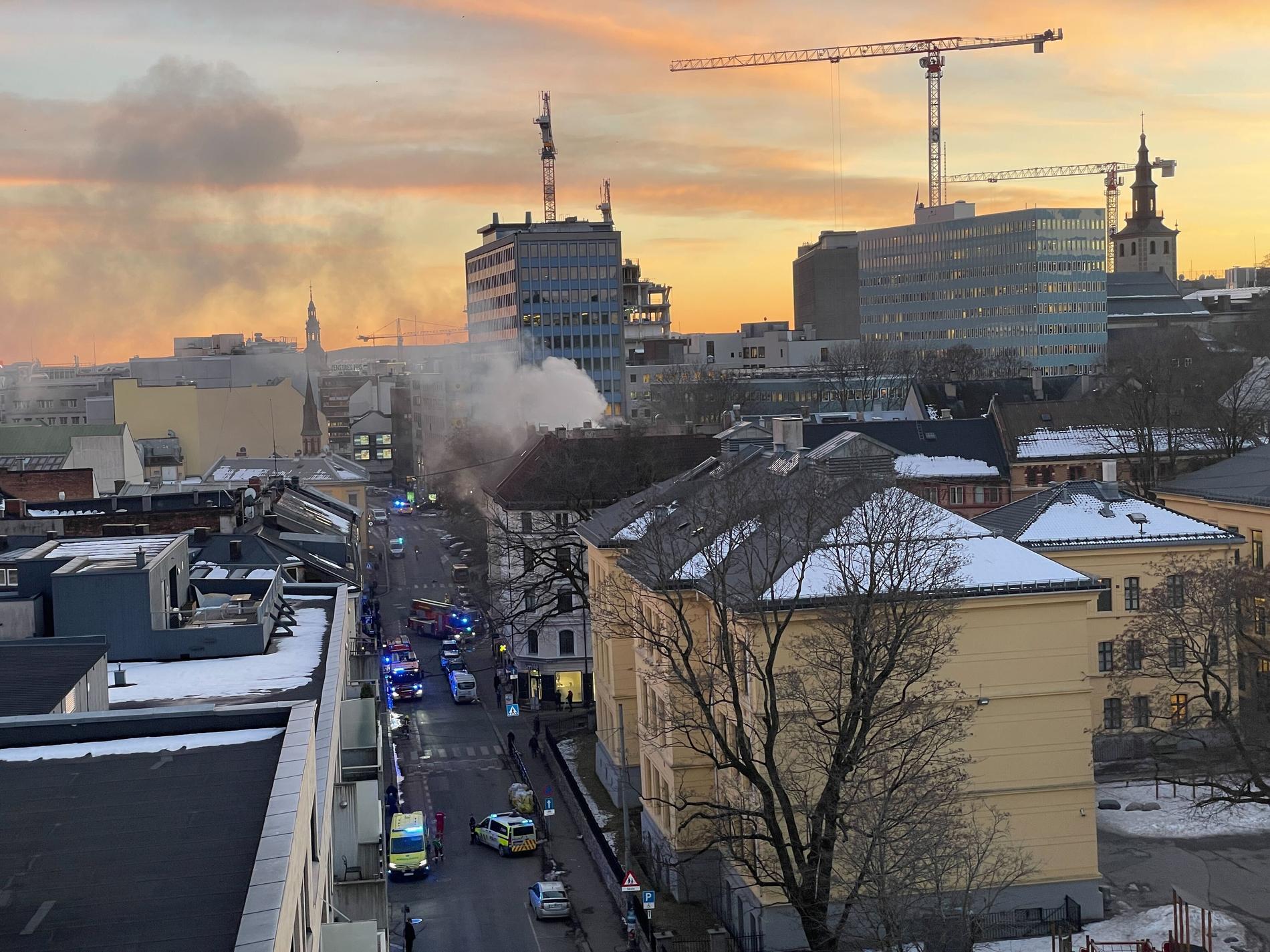 Apartment fire in Oslo