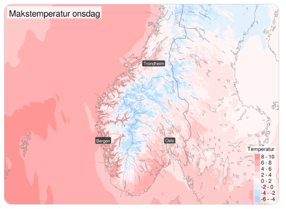 Norway Weather Update: Meteorologists Predict Over 10 Degrees in Sounthern Norway