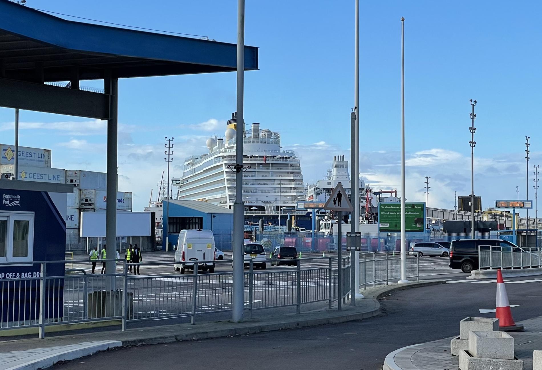 Here is the ship ashore in England. 