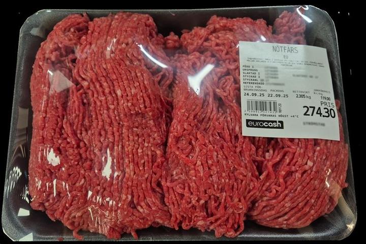 Svensk butikk tilbakekaller kjøttdeig etter salmonellafunn