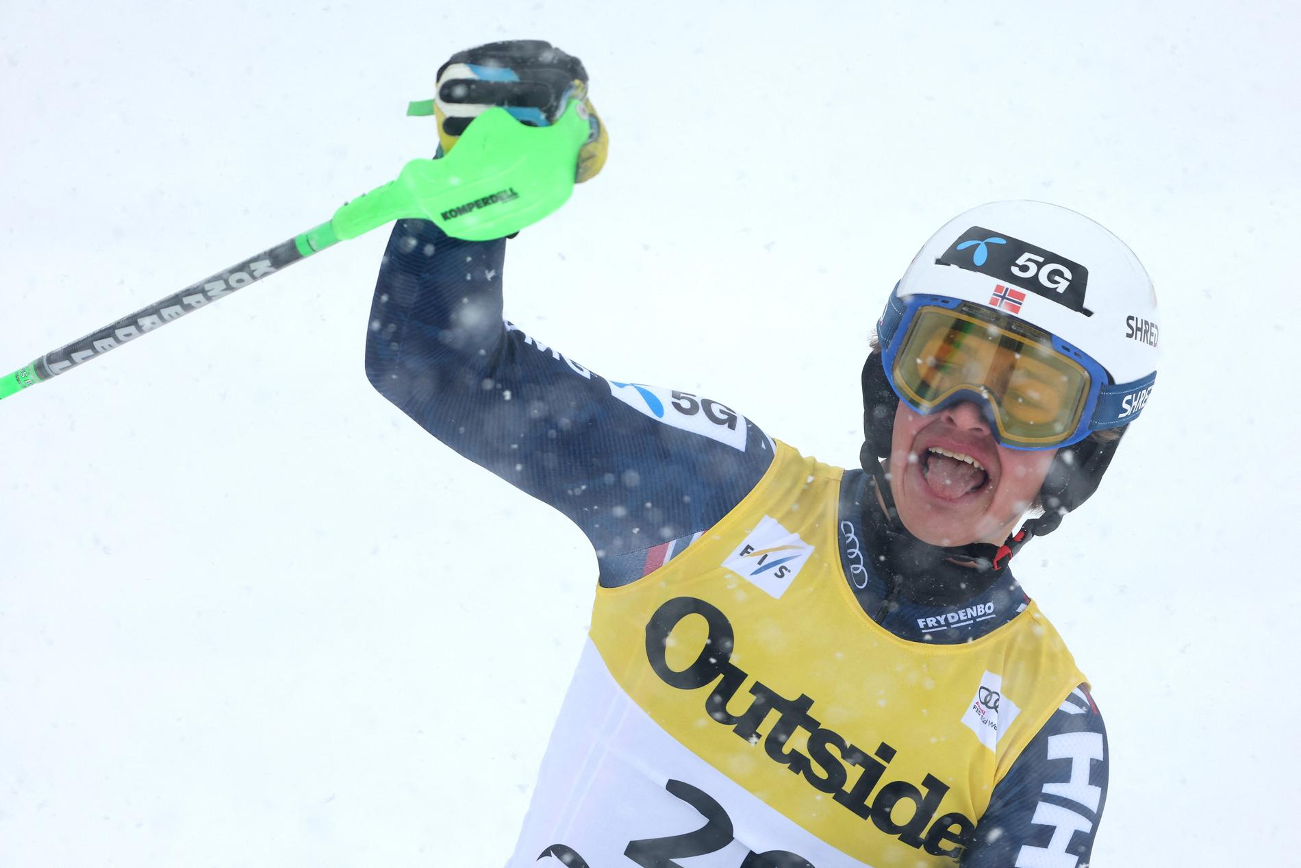 The puck gave Alexander Steen Olsen a sensational victory at the World Cup: – What a slalom team