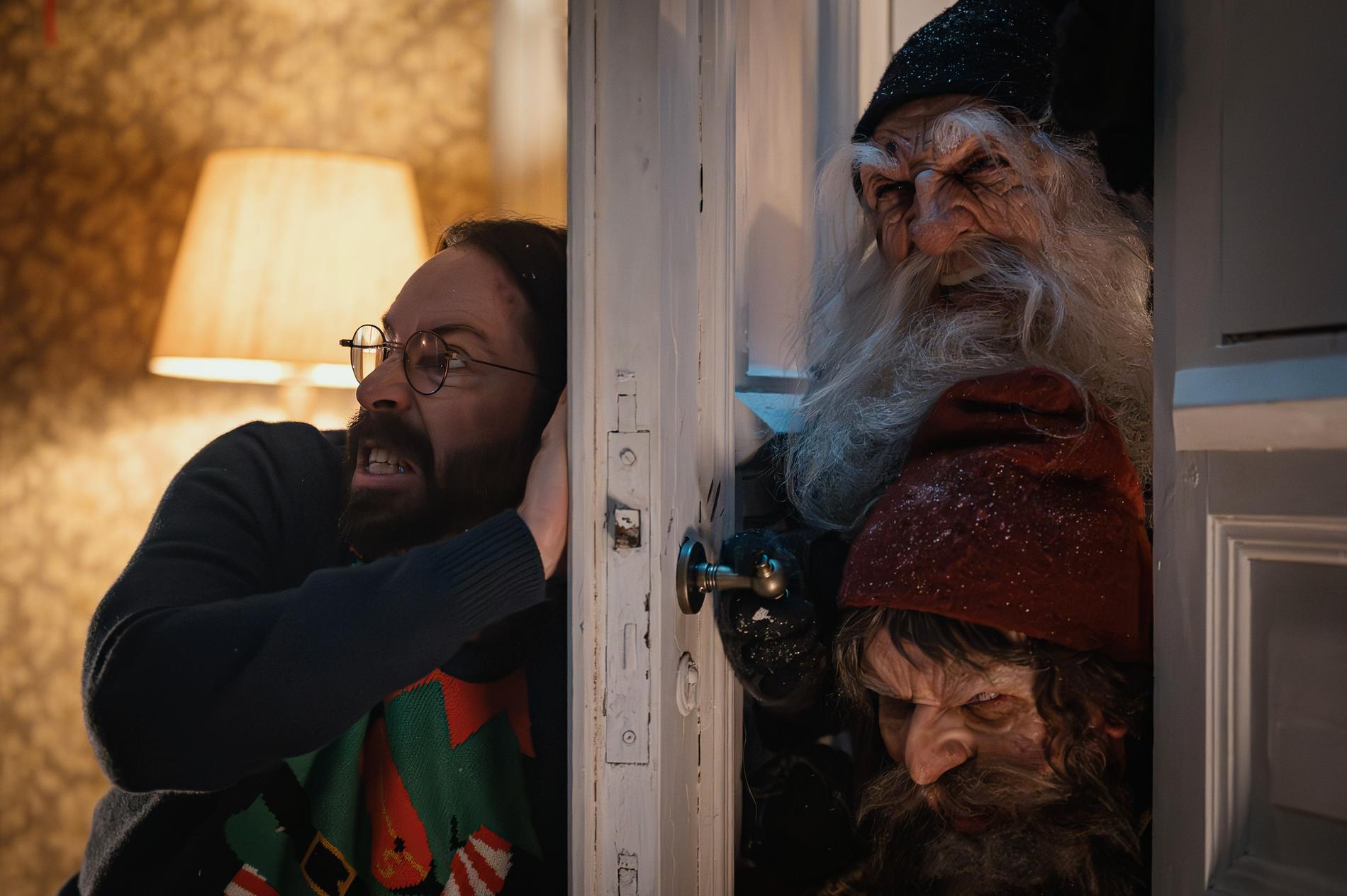 OH CHRISTMAS WITH YOUR... ROCKET: This year's Christmas horror was extra scary for some moviegoers on Saturday.  Picture from picture.