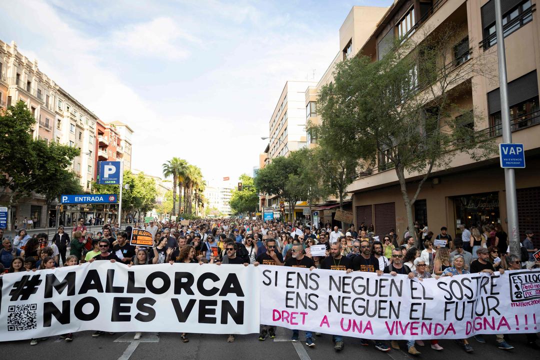 Mallorca: Thousands demonstrated against mass tourism