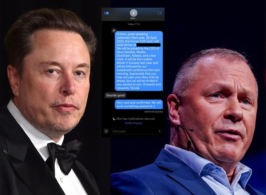 LO top réagit au “dîner” de Nicolai Tangen avec Elon Musk – E24