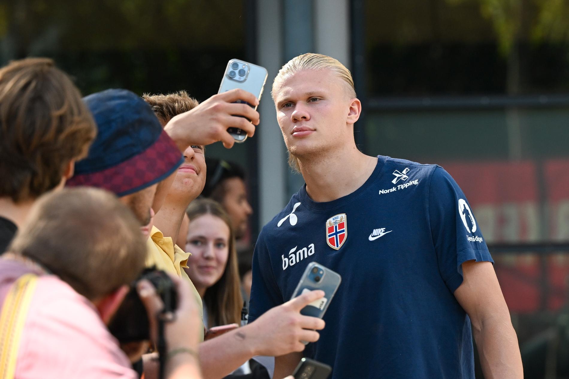 With or not?  Norwegian fans will have to wait until the last minute to find out if Erling Braut Haaland plays against Jordan on Thursday.