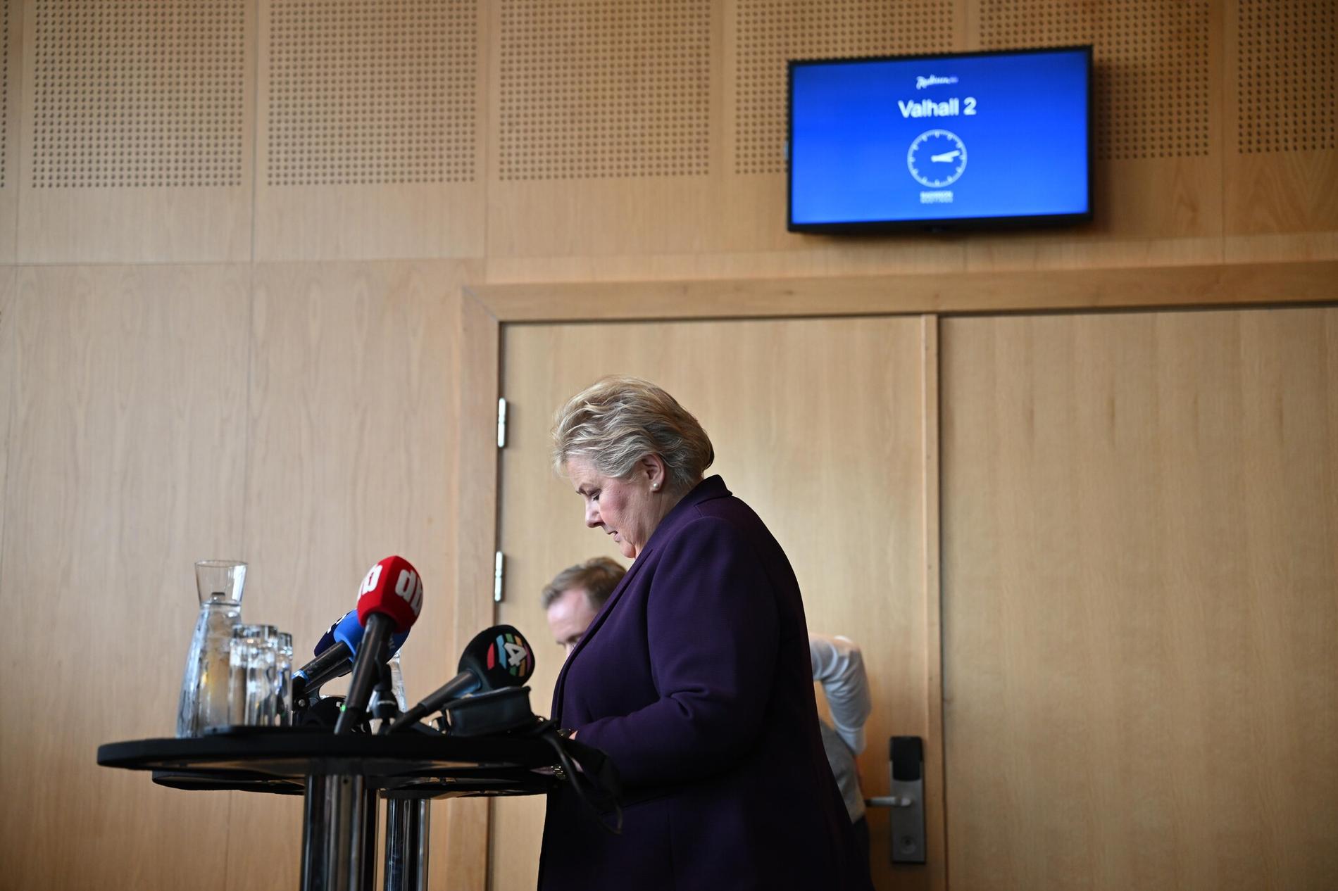 Erna om avgangen: - Klart i mitt bakhode