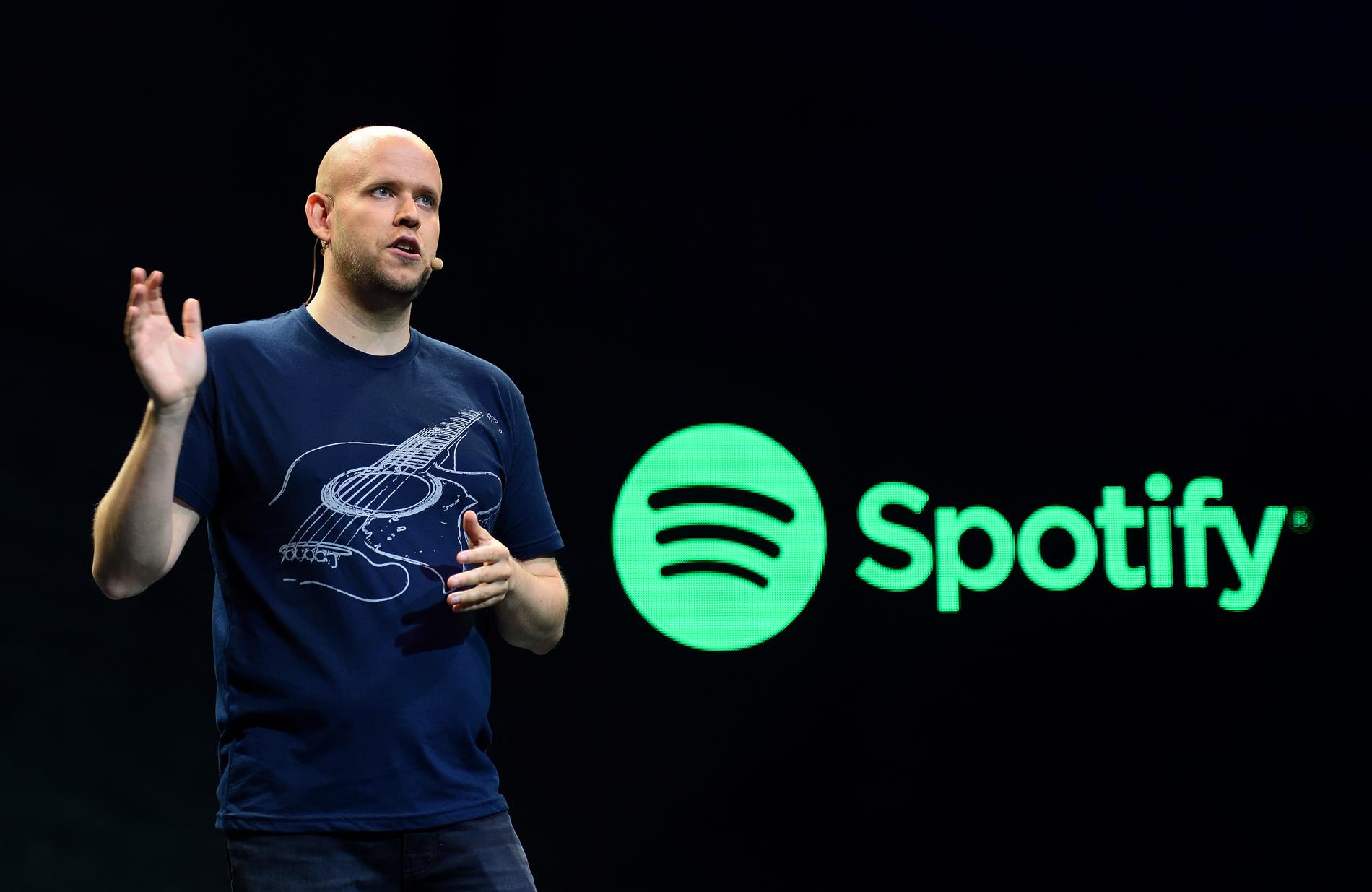Spotify-sjef Daniel Ek. Det svenske selskapet leverte rekordsterkt i første kvartal. 