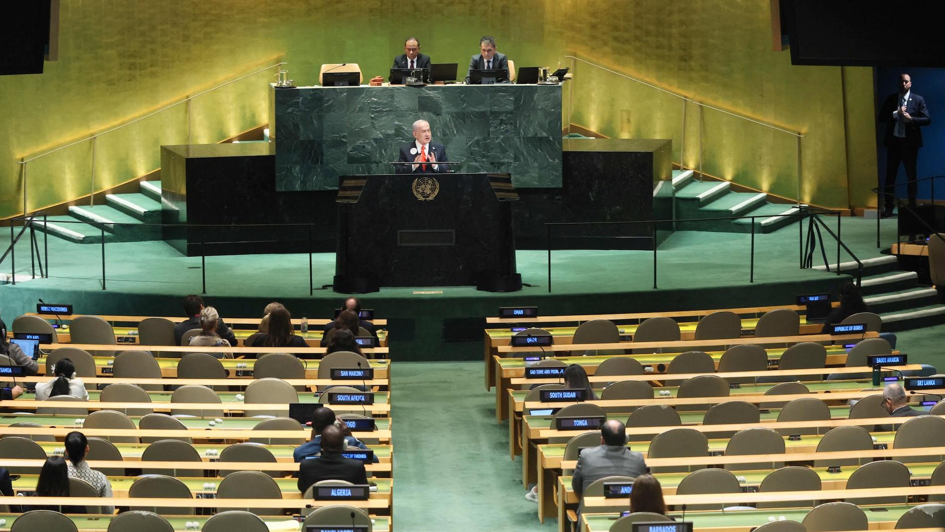 Se hele FN-talen til Netanyahu