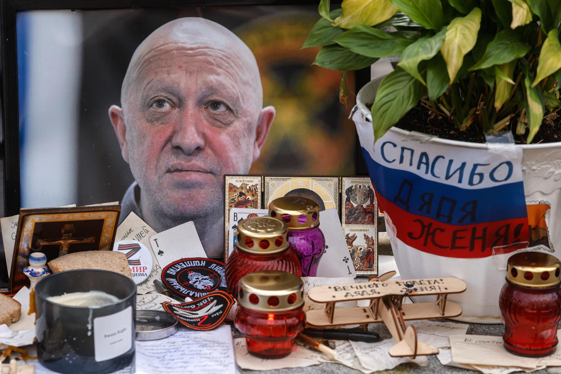 REMEMBER: Former Wagner chief Yevgeny Prigozhin is remembered here in Moscow.  He was buried outside St. Petersburg.