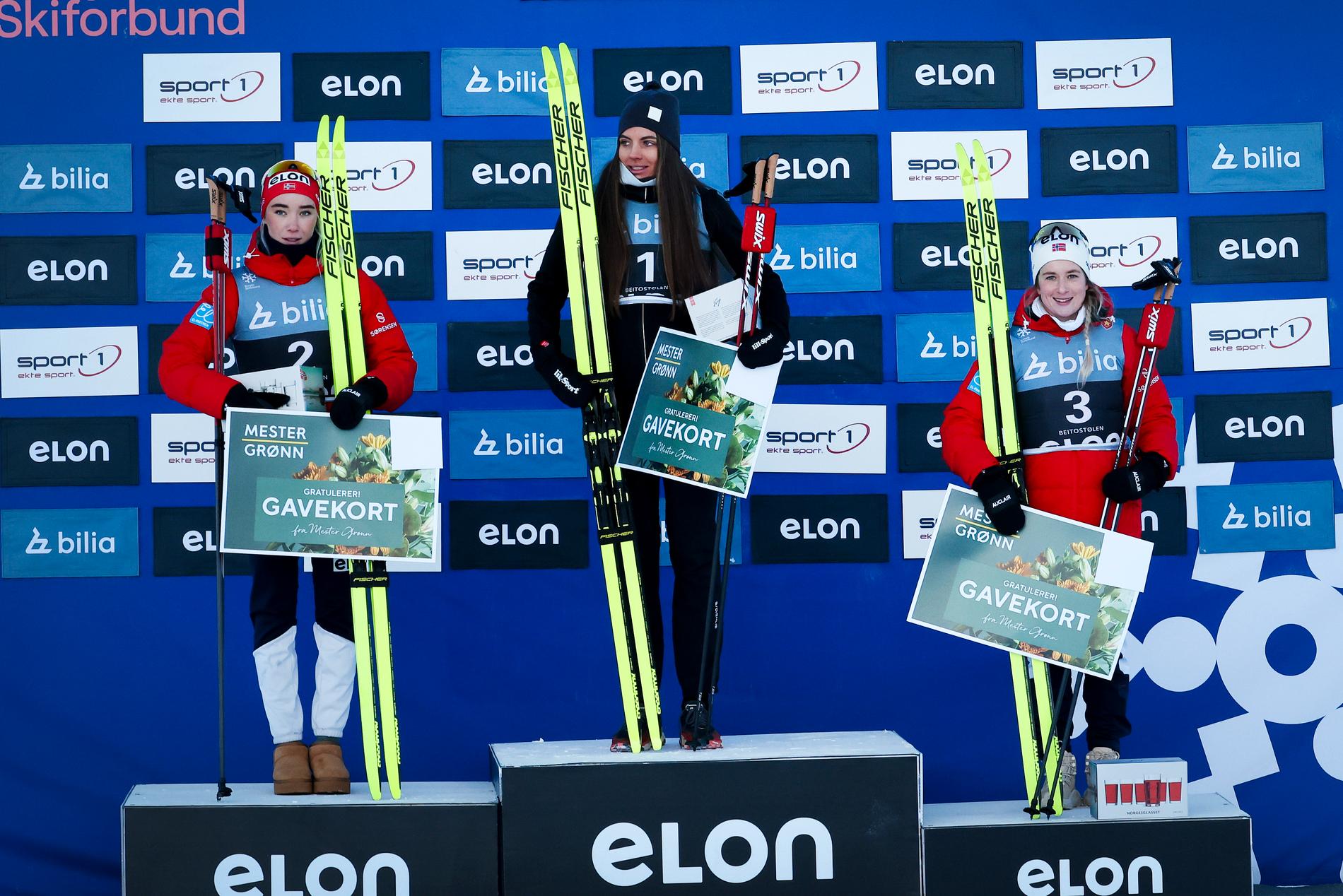 Surprise: Ingrid Gullbrandsen (TV) impressed everyone in Pitostål on Friday and came in second place behind Kristin Stavas Skistad, with Anna Svendsen in third place. 
