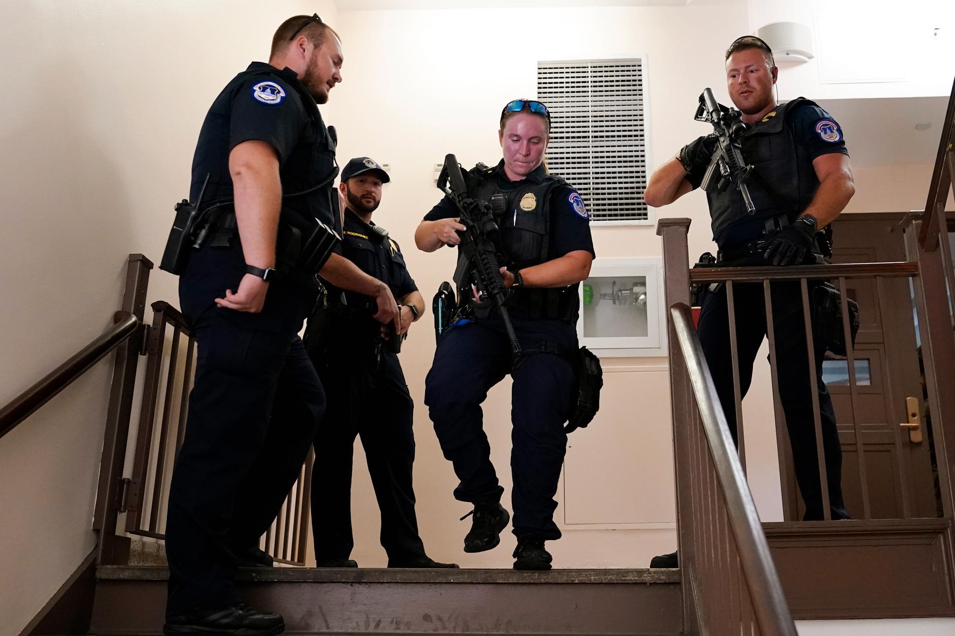 Fikk melding om skyting ved Senatet: Politiet sier det trolig er falsk alarm