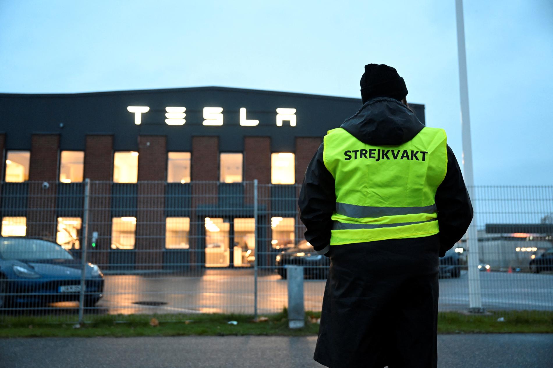 Tesla-streiken sprer seg til Danmark