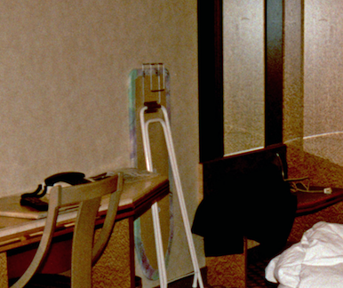 IRONING: During the last day of the Plaza woman’s life, she must have ordered an iron and ironing board up to her room. Photo: POLICE.